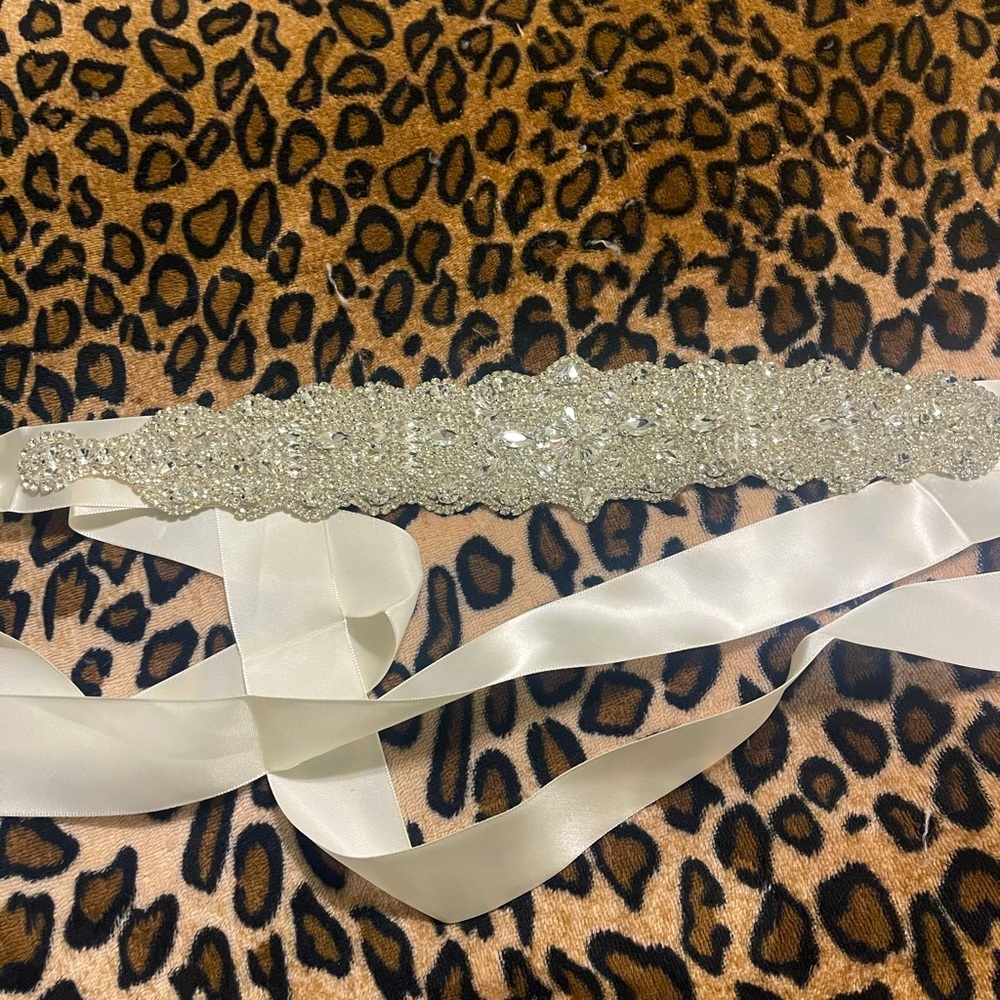 Wedding dress sash